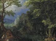 Gillis van Coninxloo Mountainous Landscape. Sweden oil painting artist